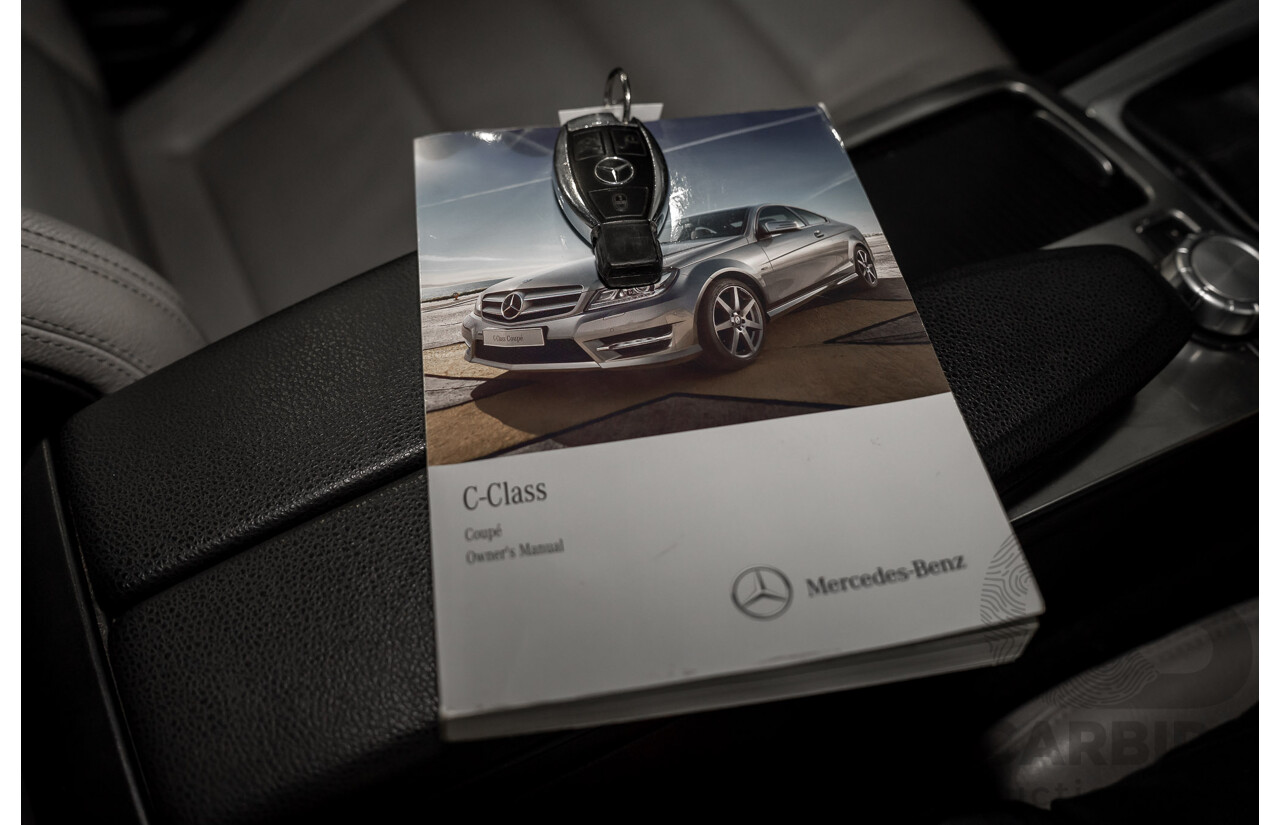 11/2011 Mercedes-Benz C250 CDI BE W204 MY11 2d Coupe Calcite White Turbo Diesel 2.1L
