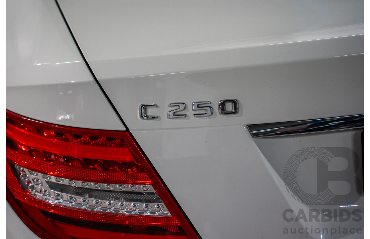 11/2011 Mercedes-Benz C250 CDI BE W204 MY11 2d Coupe Calcite White Turbo Diesel 2.1L