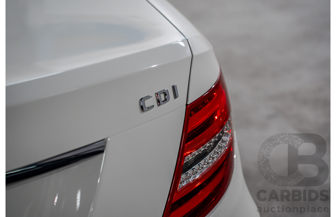 11/2011 Mercedes-Benz C250 CDI BE W204 MY11 2d Coupe Calcite White Turbo Diesel 2.1L