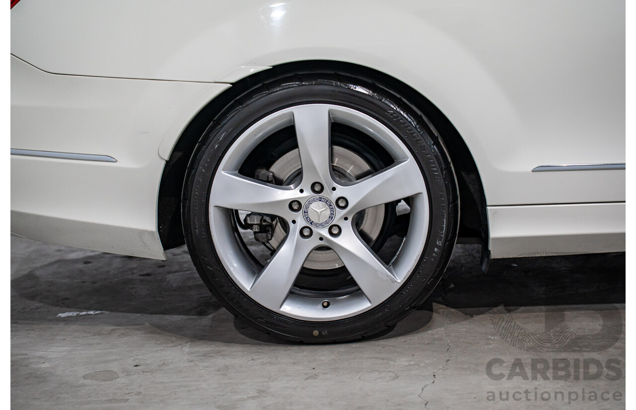 11/2011 Mercedes-Benz C250 CDI BE W204 MY11 2d Coupe Calcite White Turbo Diesel 2.1L