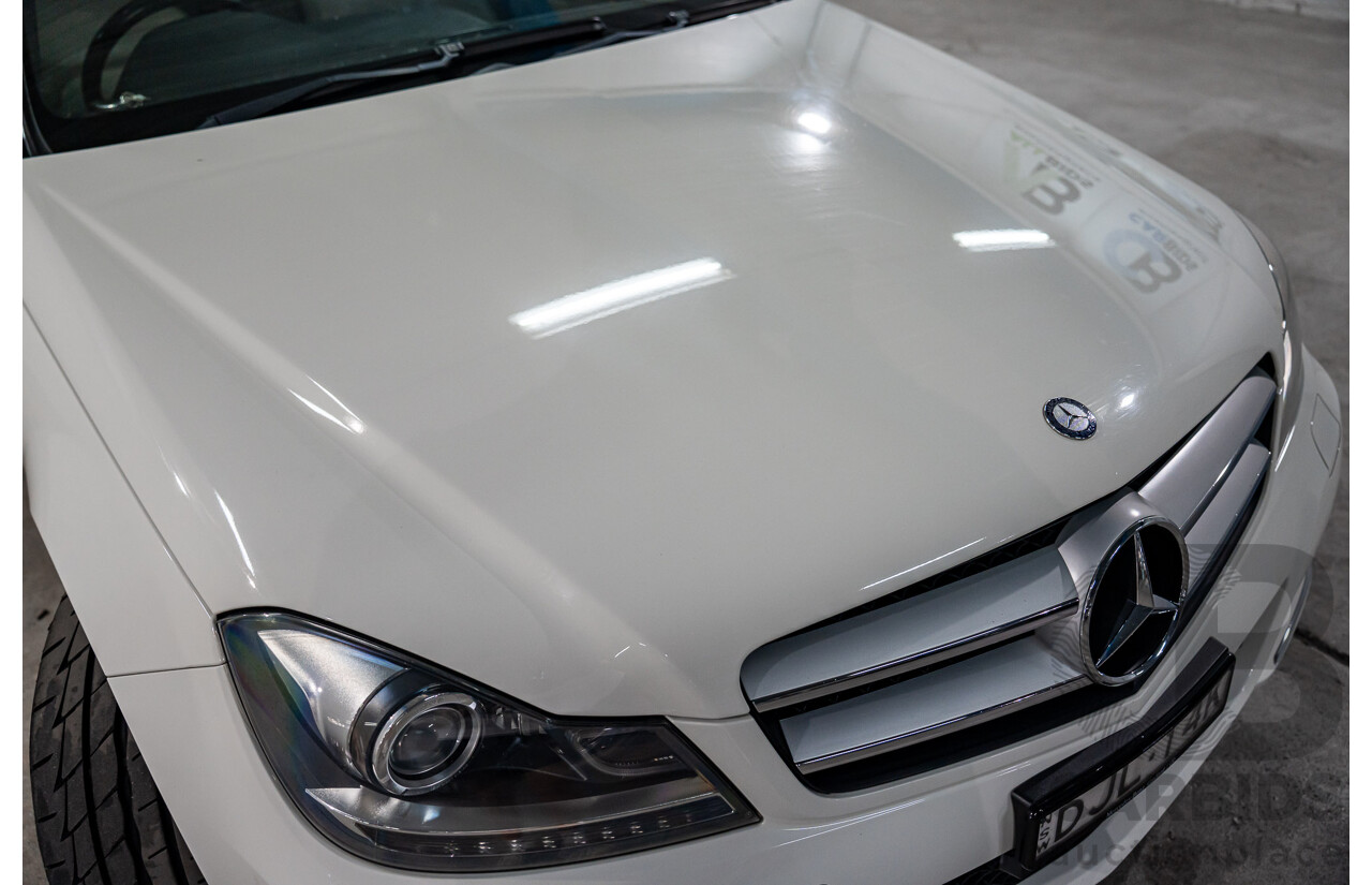 11/2011 Mercedes-Benz C250 CDI BE W204 MY11 2d Coupe Calcite White Turbo Diesel 2.1L