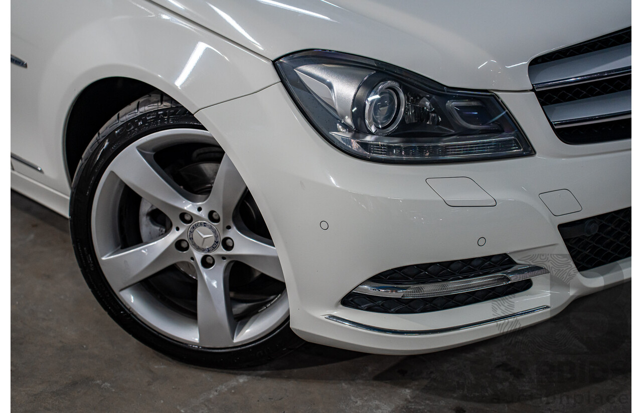 11/2011 Mercedes-Benz C250 CDI BE W204 MY11 2d Coupe Calcite White Turbo Diesel 2.1L