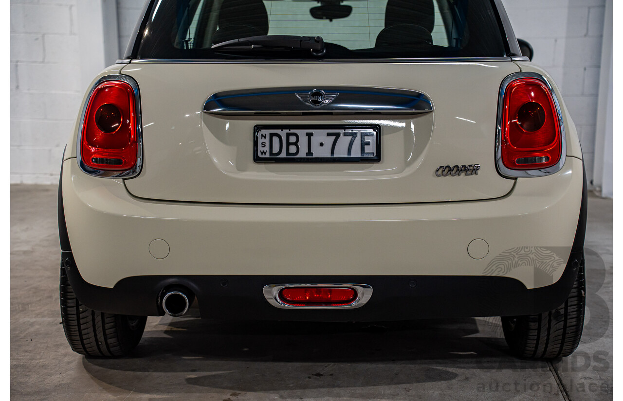 9/2015 Mini Cooper F56 3d Hatchback Pepper White/Midnight Black Turbo 1.5L