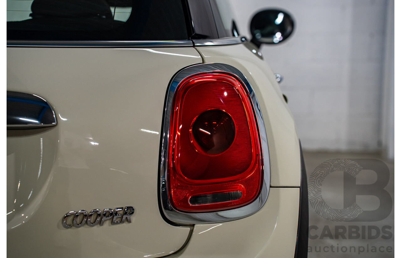 9/2015 Mini Cooper F56 3d Hatchback Pepper White/Midnight Black Turbo 1.5L