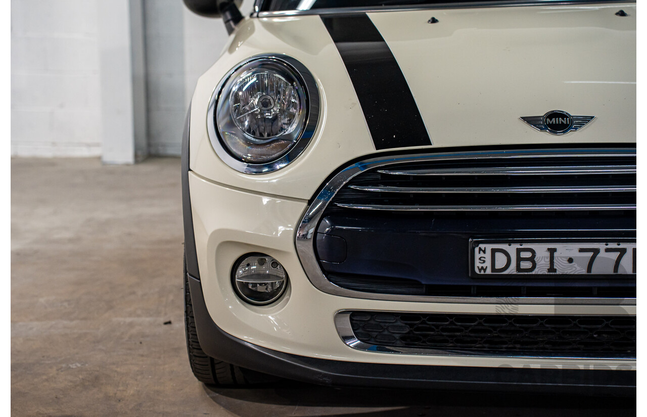 9/2015 Mini Cooper F56 3d Hatchback Pepper White/Midnight Black Turbo 1.5L