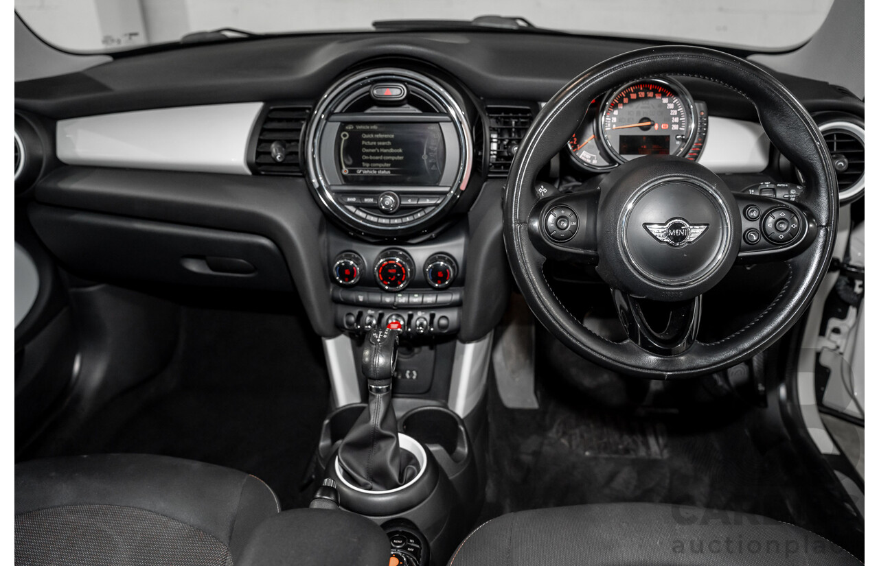 9/2015 Mini Cooper F56 3d Hatchback Pepper White/Midnight Black Turbo 1.5L