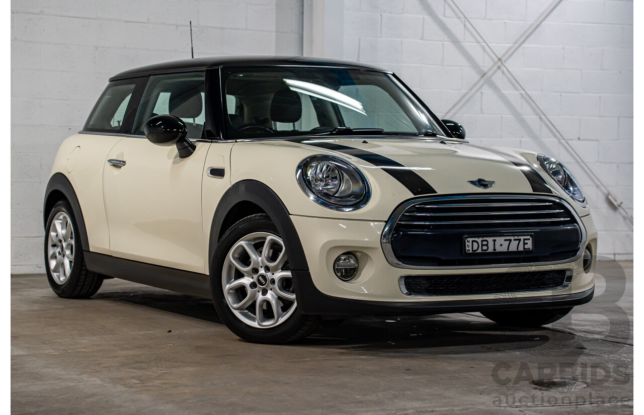 9/2015 Mini Cooper F56 3d Hatchback Pepper White/Midnight Black Turbo 1.5L