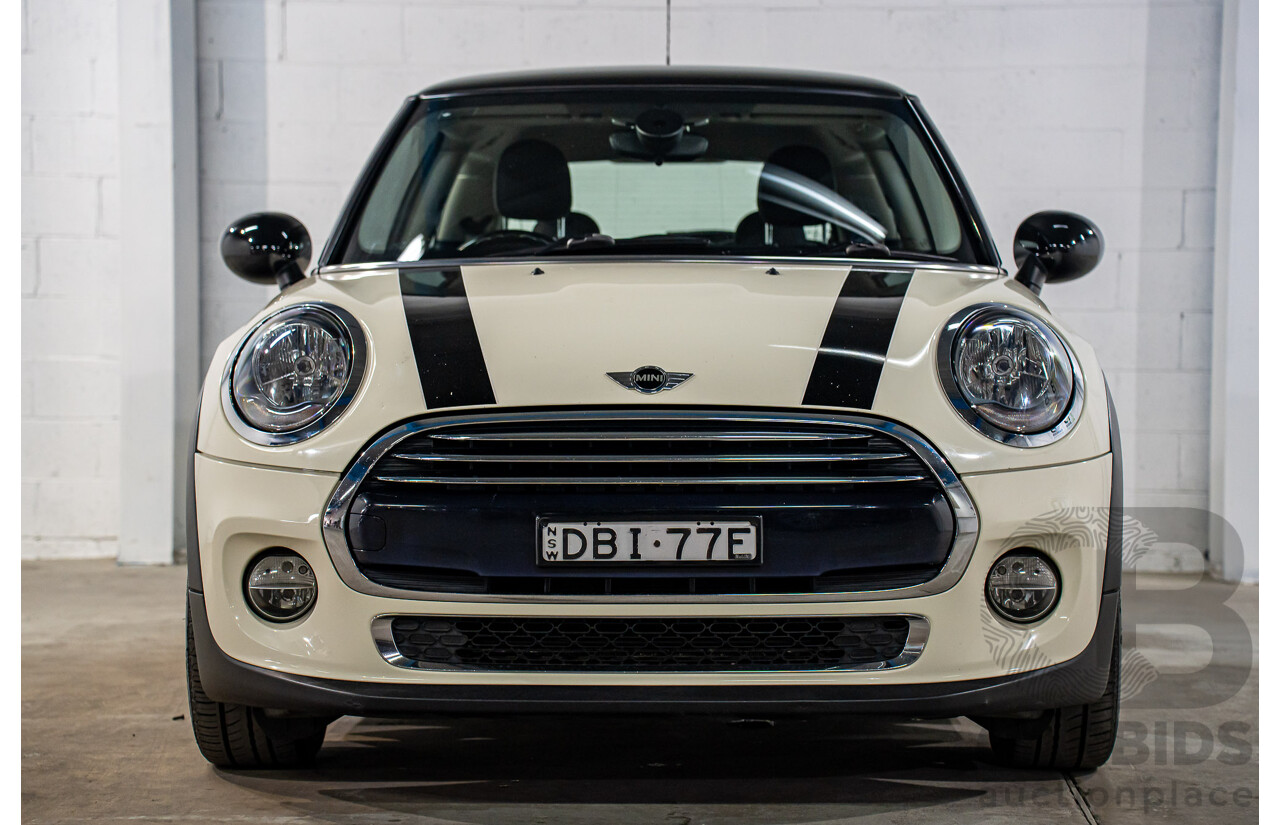 9/2015 Mini Cooper F56 3d Hatchback Pepper White/Midnight Black Turbo 1.5L