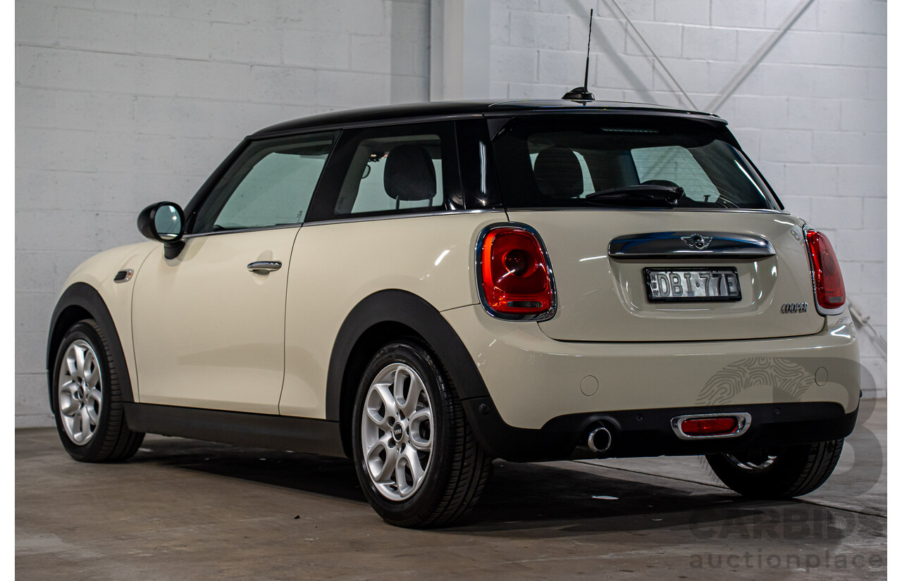 9/2015 Mini Cooper F56 3d Hatchback Pepper White/Midnight Black Turbo 1.5L