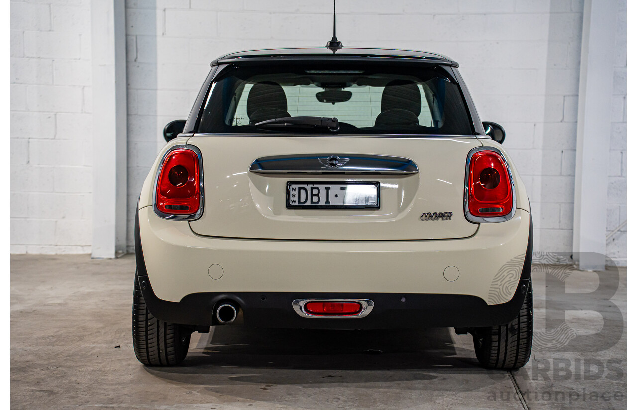 9/2015 Mini Cooper F56 3d Hatchback Pepper White/Midnight Black Turbo 1.5L