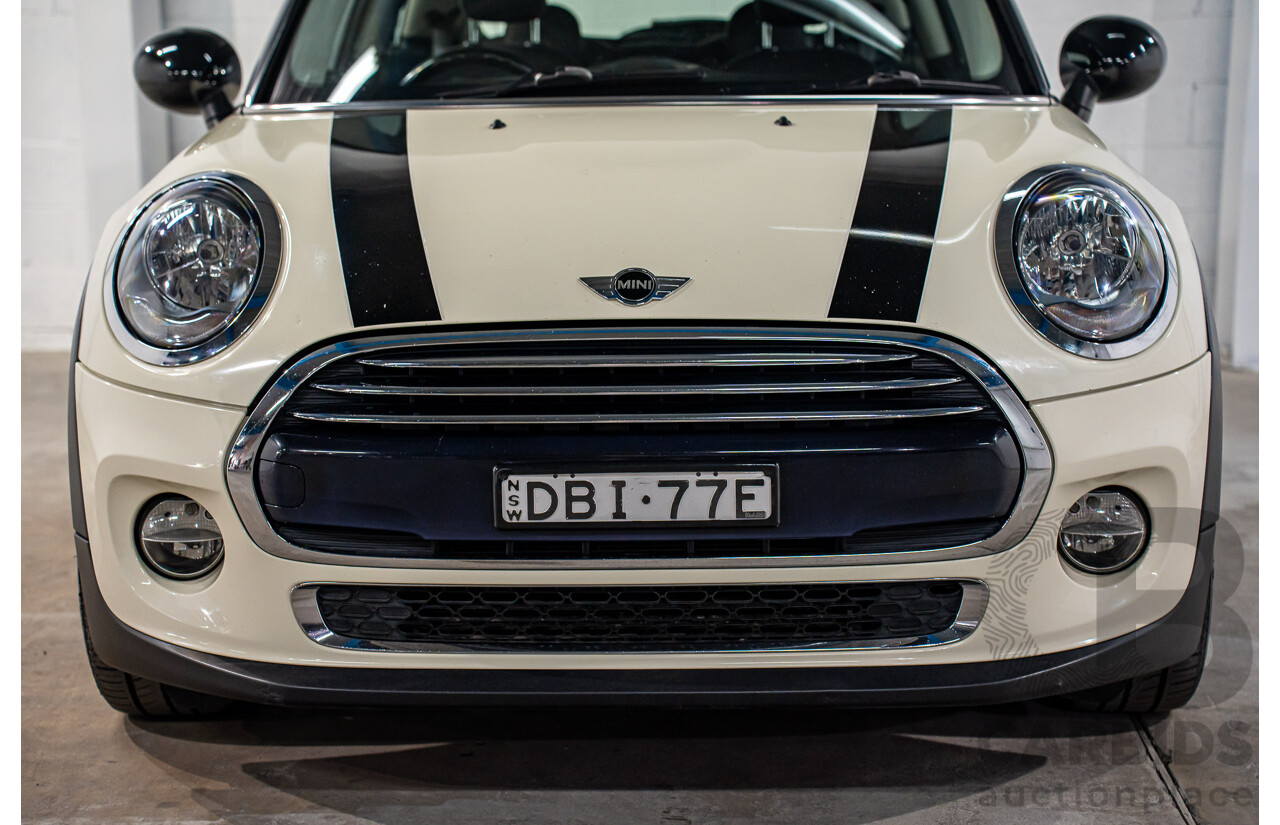 9/2015 Mini Cooper F56 3d Hatchback Pepper White/Midnight Black Turbo 1.5L