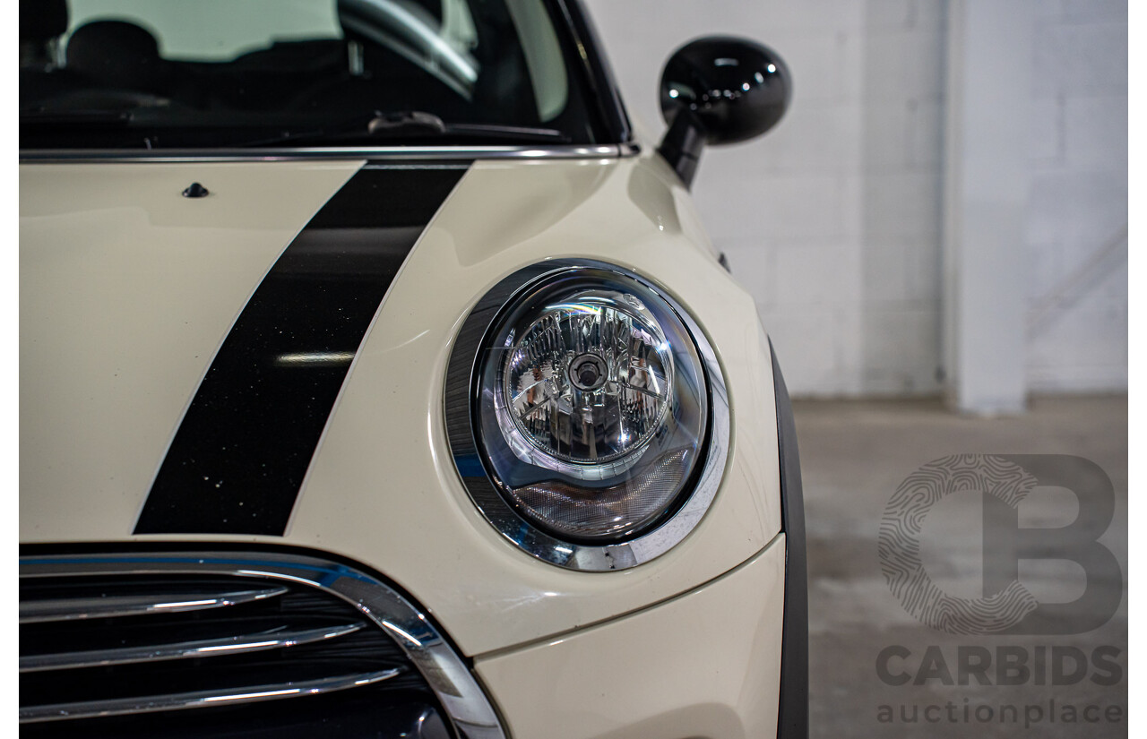 9/2015 Mini Cooper F56 3d Hatchback Pepper White/Midnight Black Turbo 1.5L