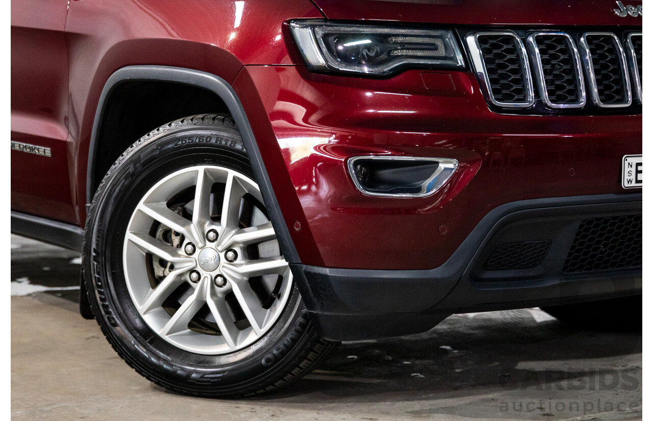 02/2018 Jeep Grand Cherokee Laredo (4x4) WK MY18 4d Wagon Velvet Red Pearl Turbo Diesel V6 3.0L