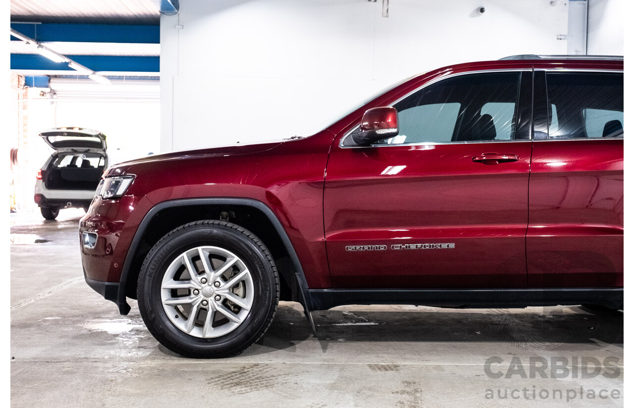 02/2018 Jeep Grand Cherokee Laredo (4x4) WK MY18 4d Wagon Velvet Red Pearl Turbo Diesel V6 3.0L
