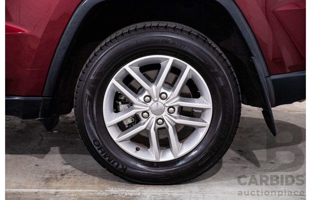 02/2018 Jeep Grand Cherokee Laredo (4x4) WK MY18 4d Wagon Velvet Red Pearl Turbo Diesel V6 3.0L