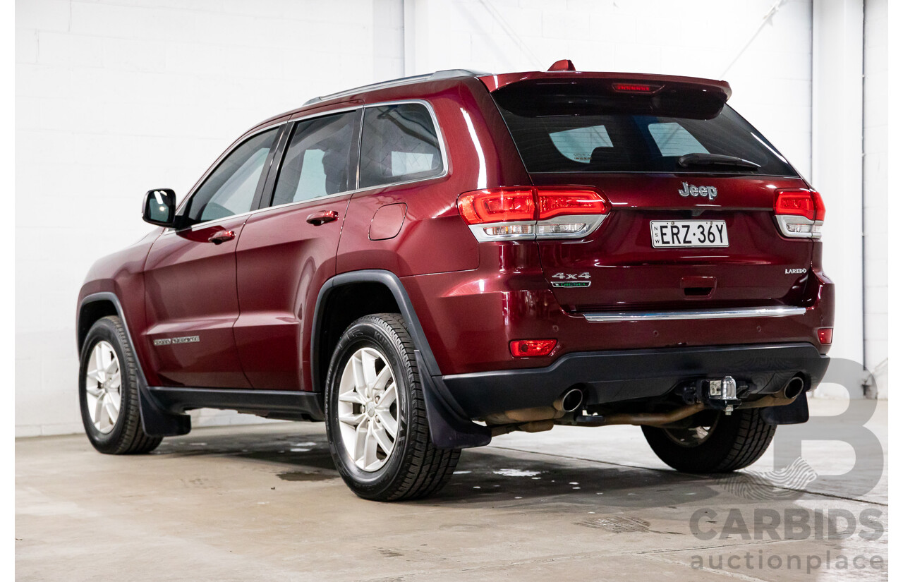 02/2018 Jeep Grand Cherokee Laredo (4x4) WK MY18 4d Wagon Velvet Red Pearl Turbo Diesel V6 3.0L