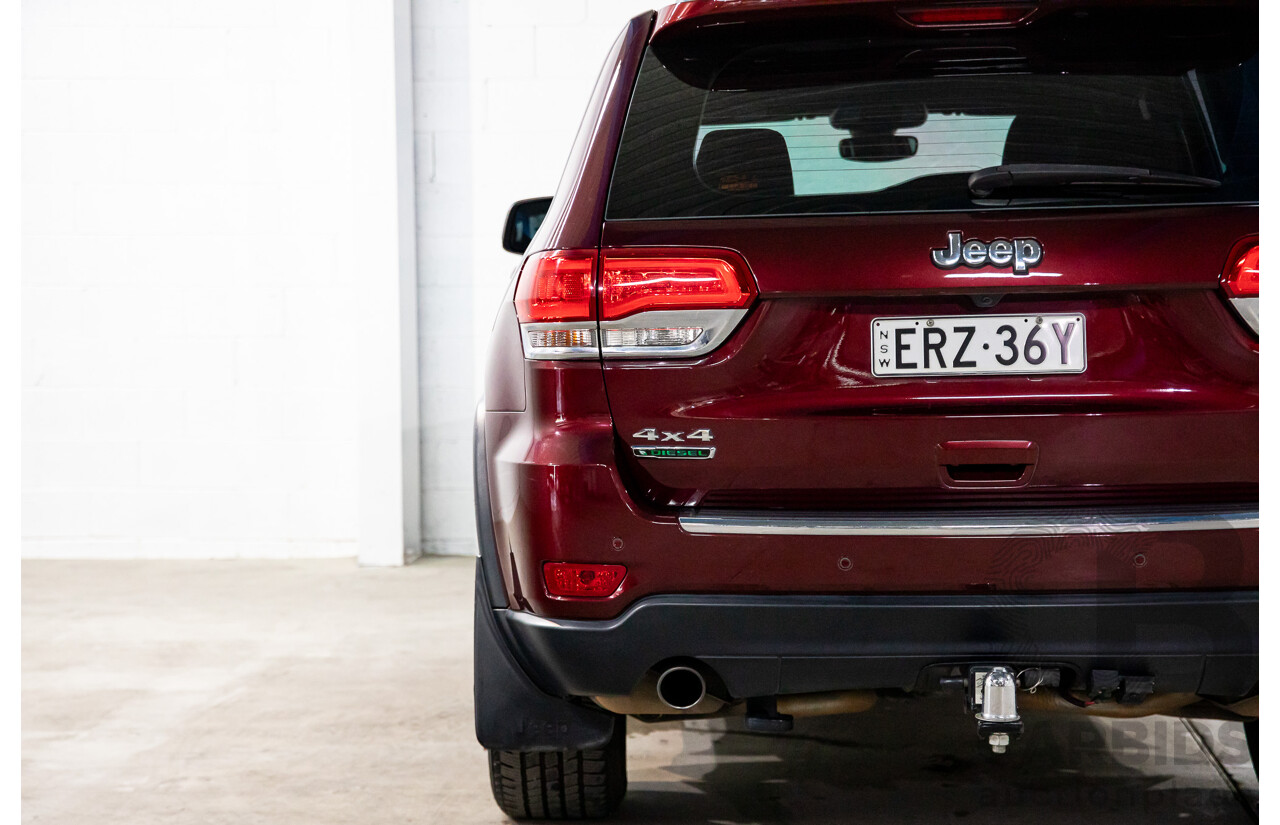 02/2018 Jeep Grand Cherokee Laredo (4x4) WK MY18 4d Wagon Velvet Red Pearl Turbo Diesel V6 3.0L