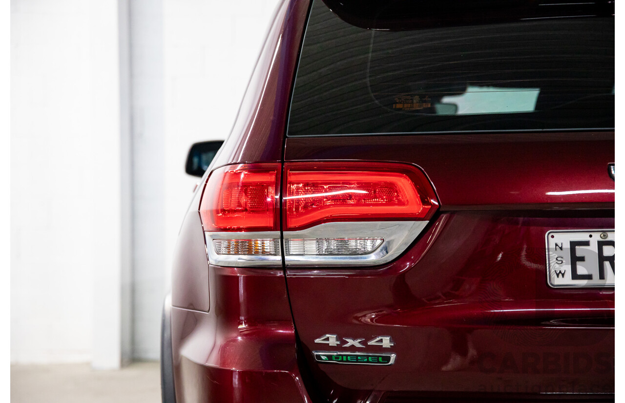 02/2018 Jeep Grand Cherokee Laredo (4x4) WK MY18 4d Wagon Velvet Red Pearl Turbo Diesel V6 3.0L