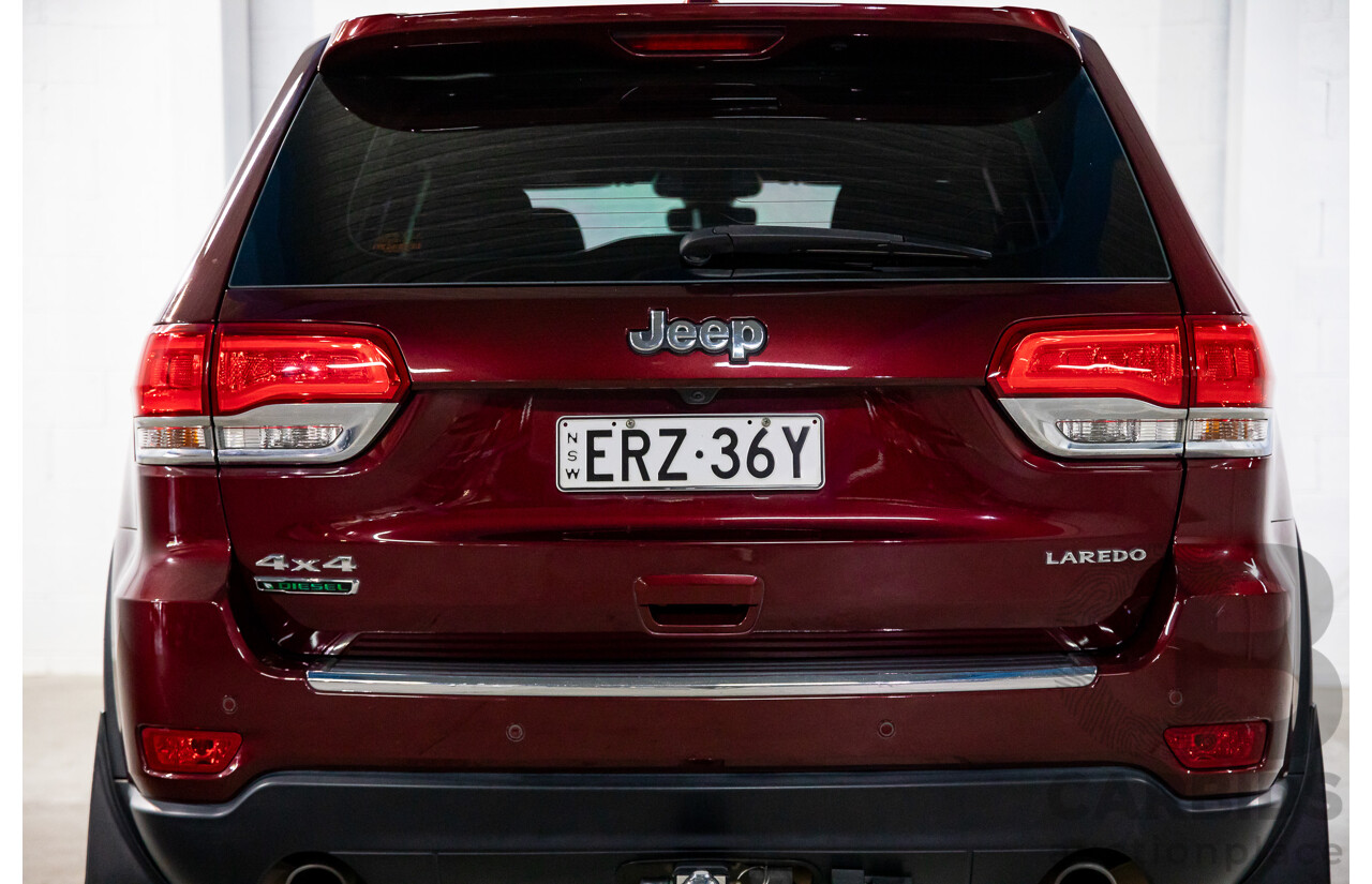 02/2018 Jeep Grand Cherokee Laredo (4x4) WK MY18 4d Wagon Velvet Red Pearl Turbo Diesel V6 3.0L