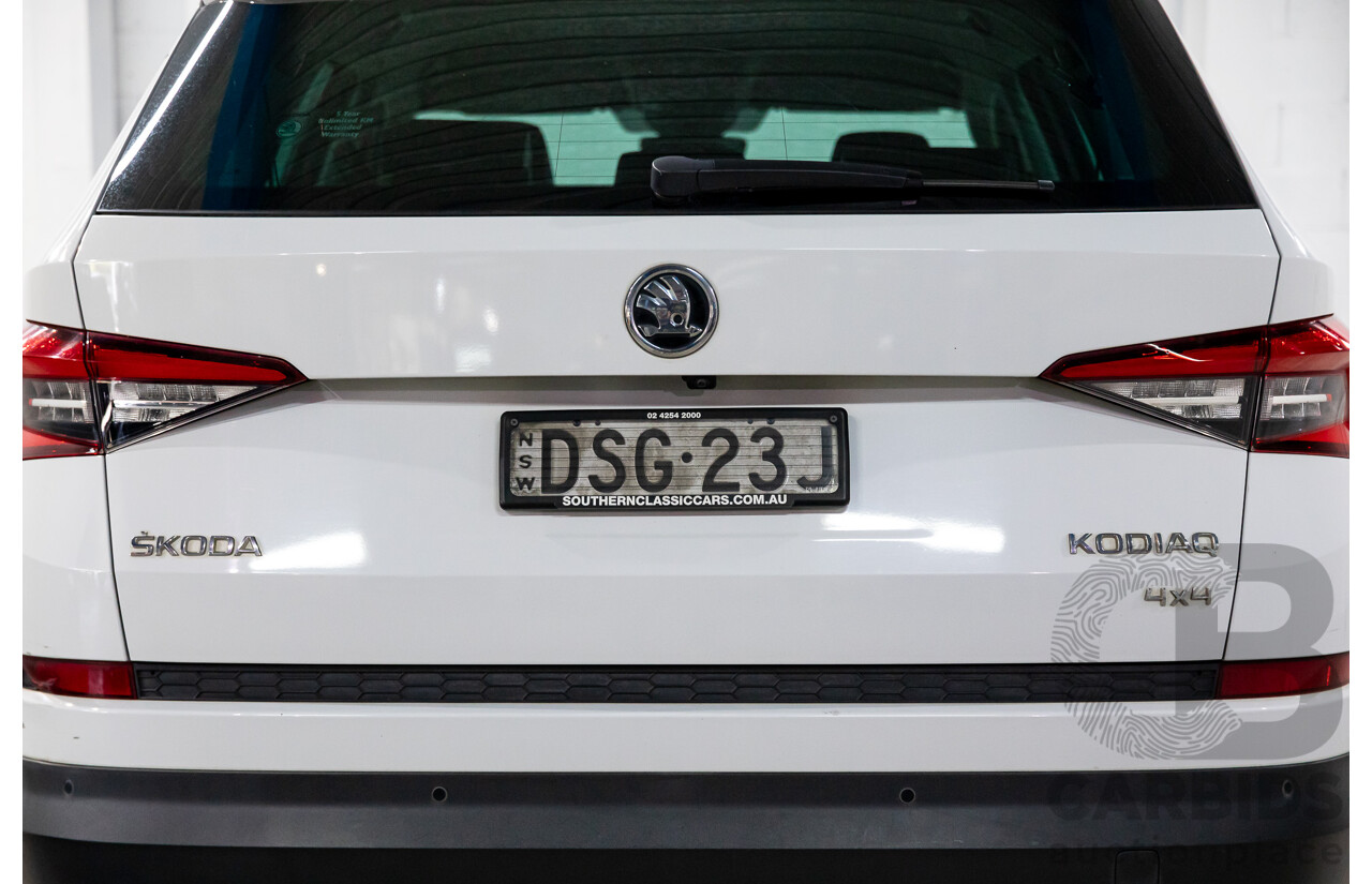 10/2017 Skoda Kodiaq 132 TSI (4x4) NS MY18 4d Wagon Candy White Turbo 2.0L - 7 Seater
