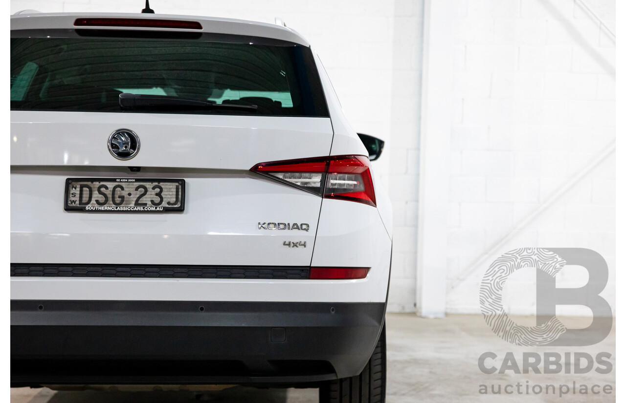 10/2017 Skoda Kodiaq 132 TSI (4x4) NS MY18 4d Wagon Candy White Turbo 2.0L - 7 Seater