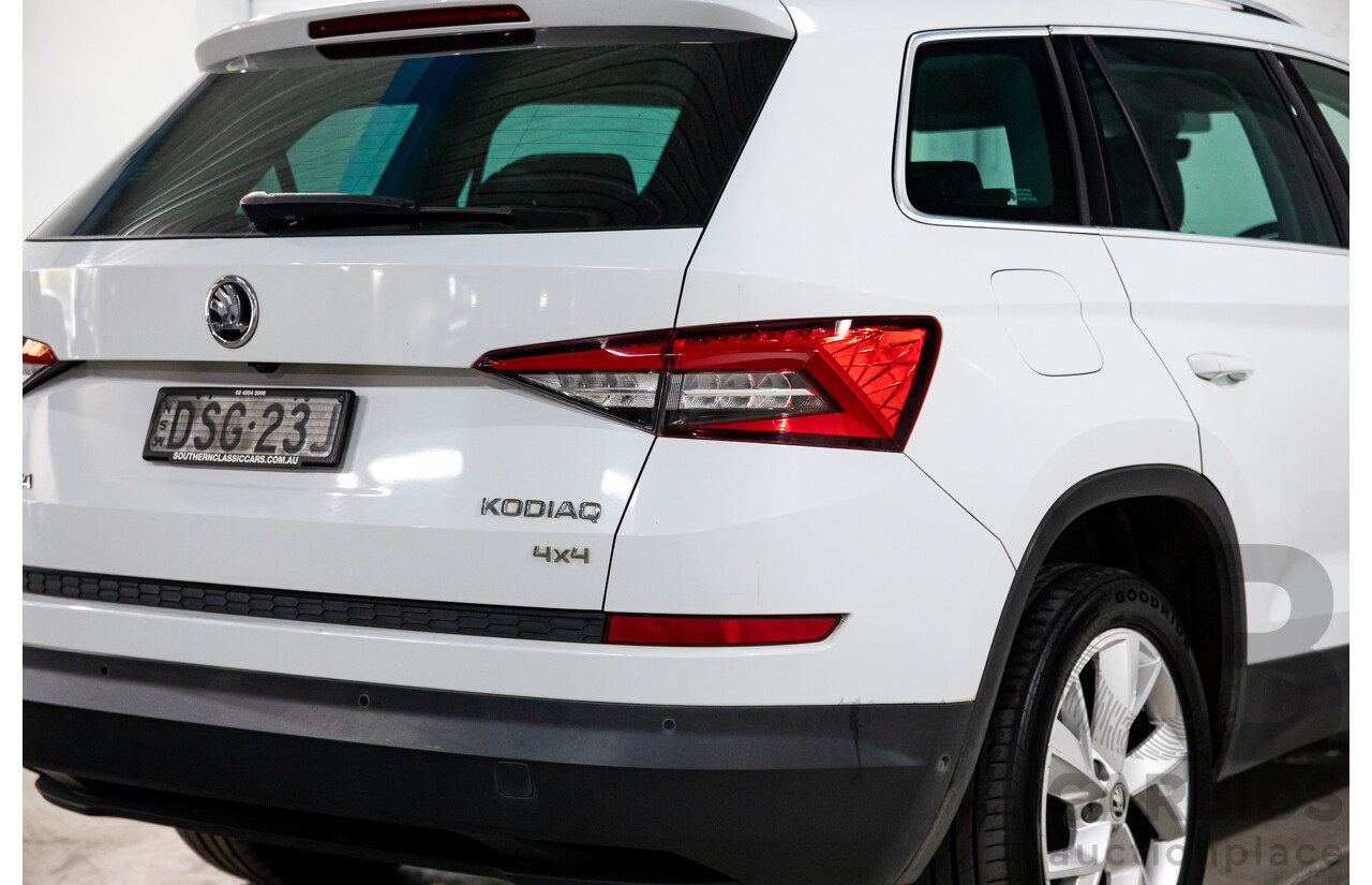 10/2017 Skoda Kodiaq 132 TSI (4x4) NS MY18 4d Wagon Candy White Turbo 2.0L - 7 Seater