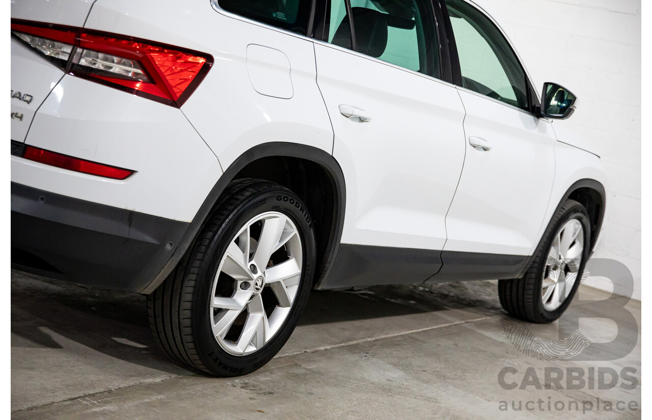 10/2017 Skoda Kodiaq 132 TSI (4x4) NS MY18 4d Wagon Candy White Turbo 2.0L - 7 Seater