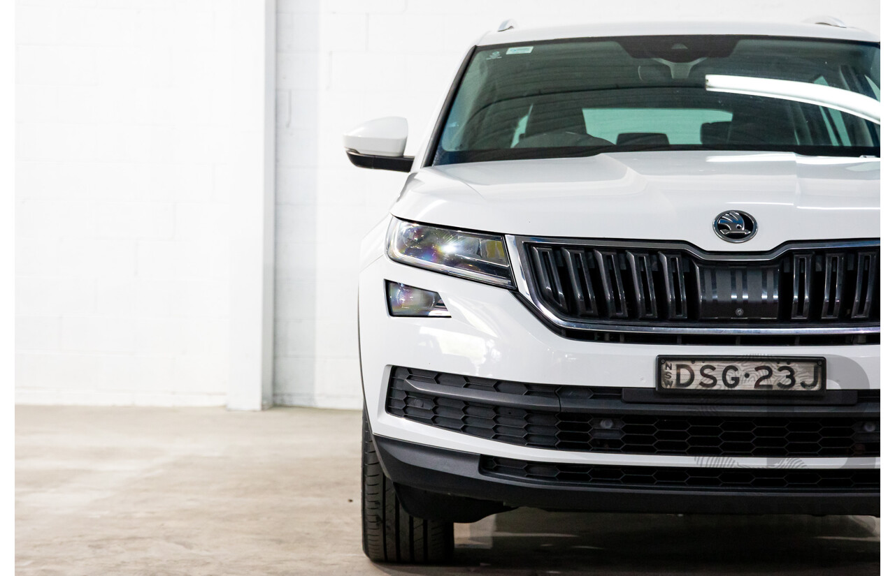10/2017 Skoda Kodiaq 132 TSI (4x4) NS MY18 4d Wagon Candy White Turbo 2.0L - 7 Seater