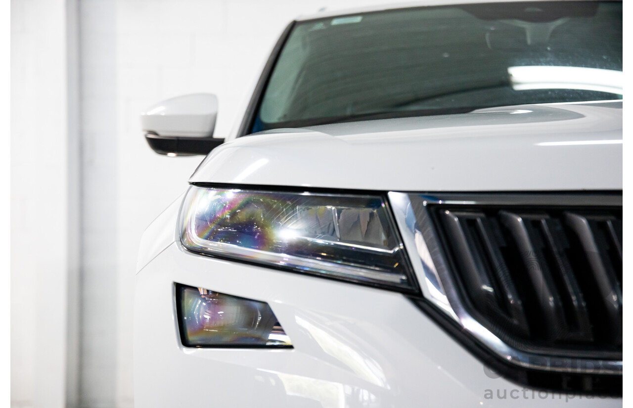 10/2017 Skoda Kodiaq 132 TSI (4x4) NS MY18 4d Wagon Candy White Turbo 2.0L - 7 Seater