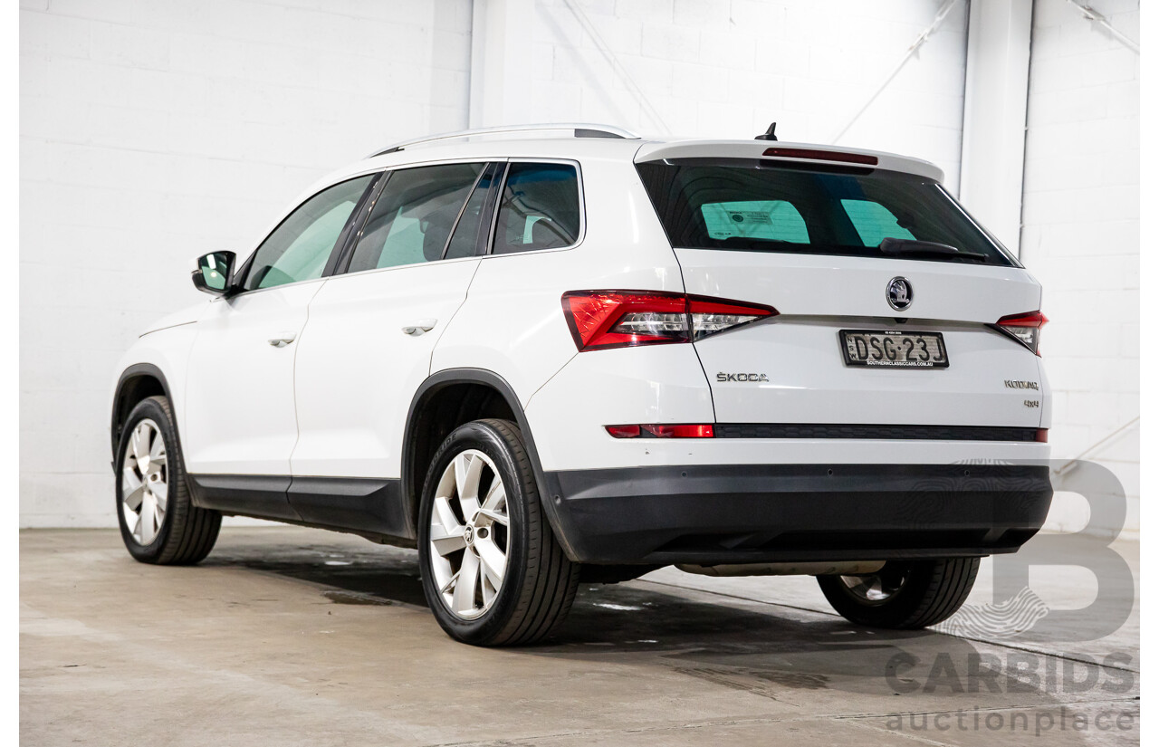 10/2017 Skoda Kodiaq 132 TSI (4x4) NS MY18 4d Wagon Candy White Turbo 2.0L - 7 Seater