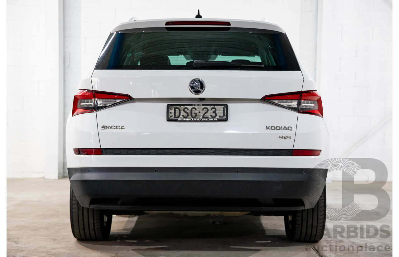 10/2017 Skoda Kodiaq 132 TSI (4x4) NS MY18 4d Wagon Candy White Turbo 2.0L - 7 Seater