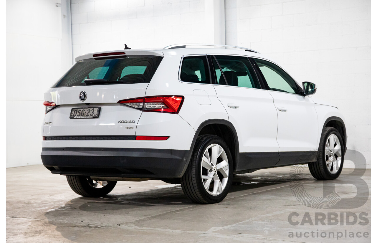 10/2017 Skoda Kodiaq 132 TSI (4x4) NS MY18 4d Wagon Candy White Turbo 2.0L - 7 Seater