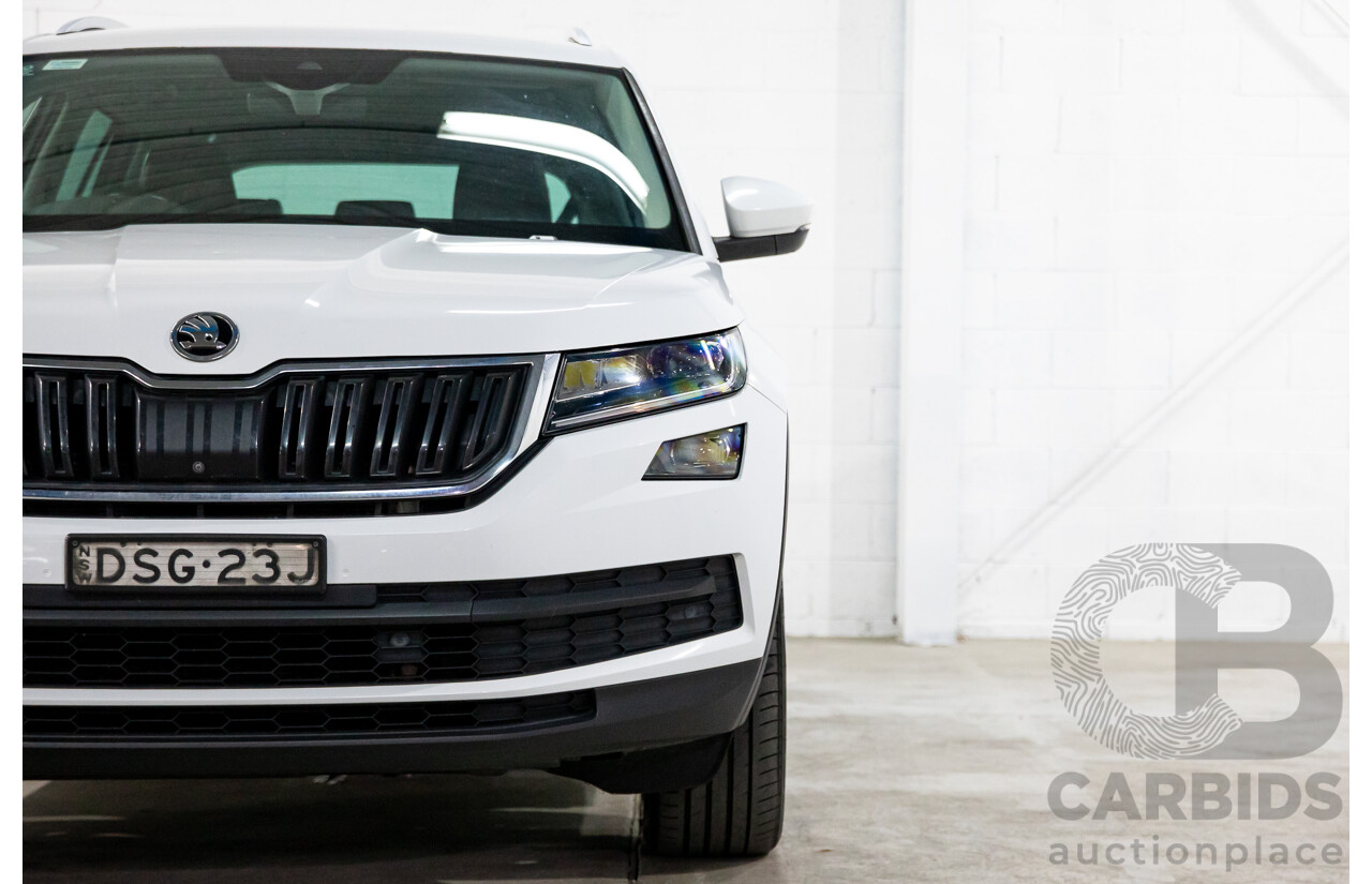 10/2017 Skoda Kodiaq 132 TSI (4x4) NS MY18 4d Wagon Candy White Turbo 2.0L - 7 Seater