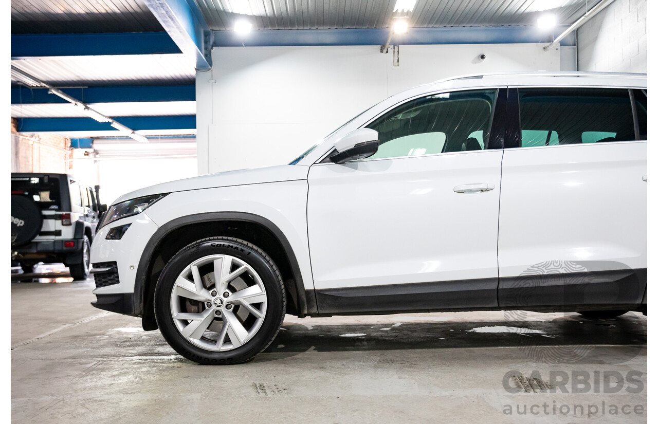 10/2017 Skoda Kodiaq 132 TSI (4x4) NS MY18 4d Wagon Candy White Turbo 2.0L - 7 Seater