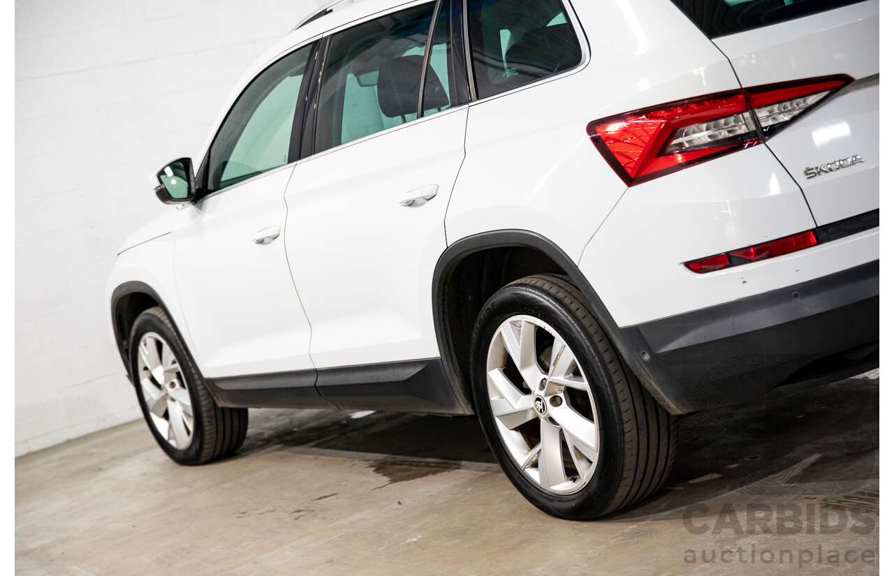 10/2017 Skoda Kodiaq 132 TSI (4x4) NS MY18 4d Wagon Candy White Turbo 2.0L - 7 Seater