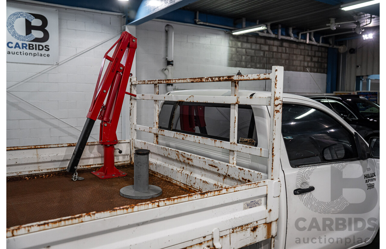 7/2009 Toyota Hilux Workmate TGN16R 08 Upgrade C/Chas White 2.7L