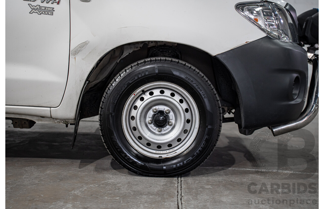 7/2009 Toyota Hilux Workmate TGN16R 08 Upgrade C/Chas White 2.7L