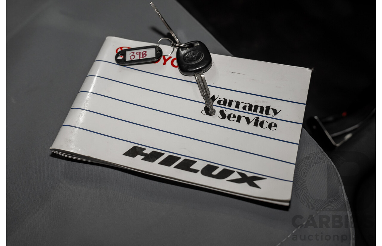 7/2009 Toyota Hilux Workmate TGN16R 08 Upgrade C/Chas White 2.7L
