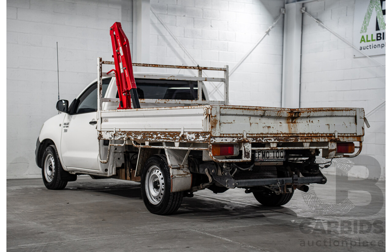 7/2009 Toyota Hilux Workmate TGN16R 08 Upgrade C/Chas White 2.7L