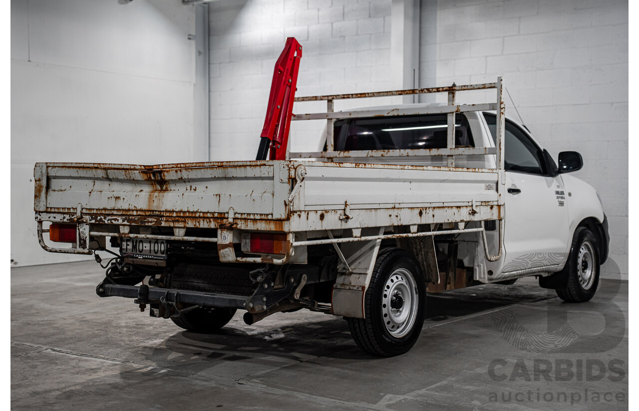 7/2009 Toyota Hilux Workmate TGN16R 08 Upgrade C/Chas White 2.7L