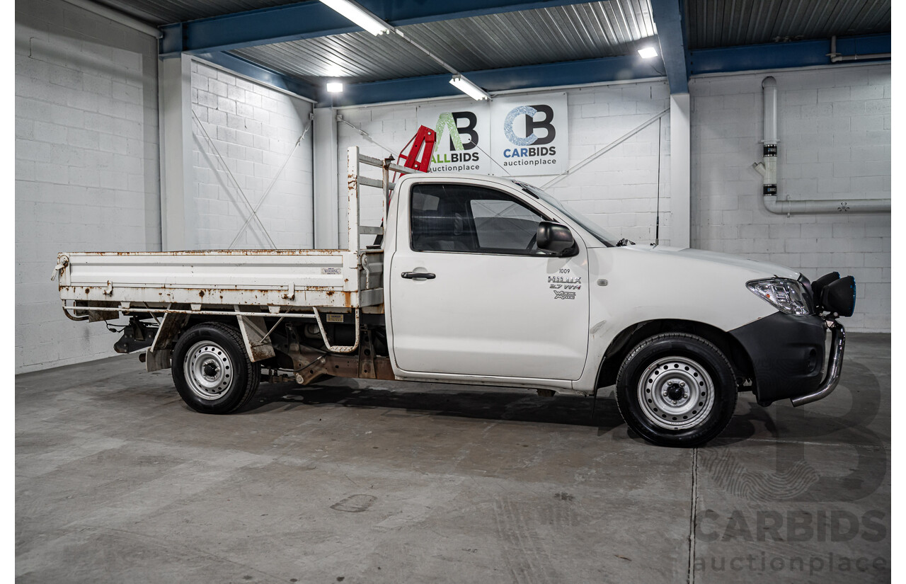 7/2009 Toyota Hilux Workmate TGN16R 08 Upgrade C/Chas White 2.7L