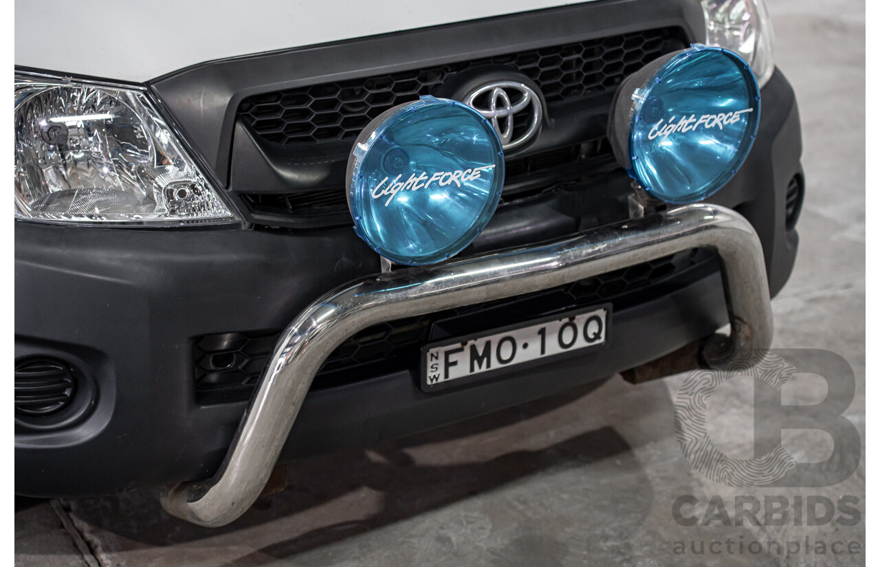 7/2009 Toyota Hilux Workmate TGN16R 08 Upgrade C/Chas White 2.7L