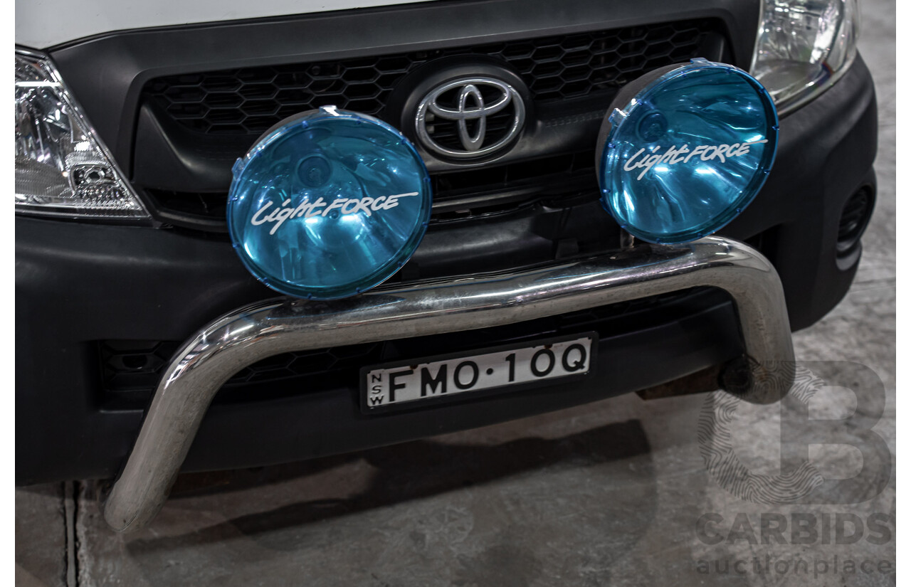 7/2009 Toyota Hilux Workmate TGN16R 08 Upgrade C/Chas White 2.7L