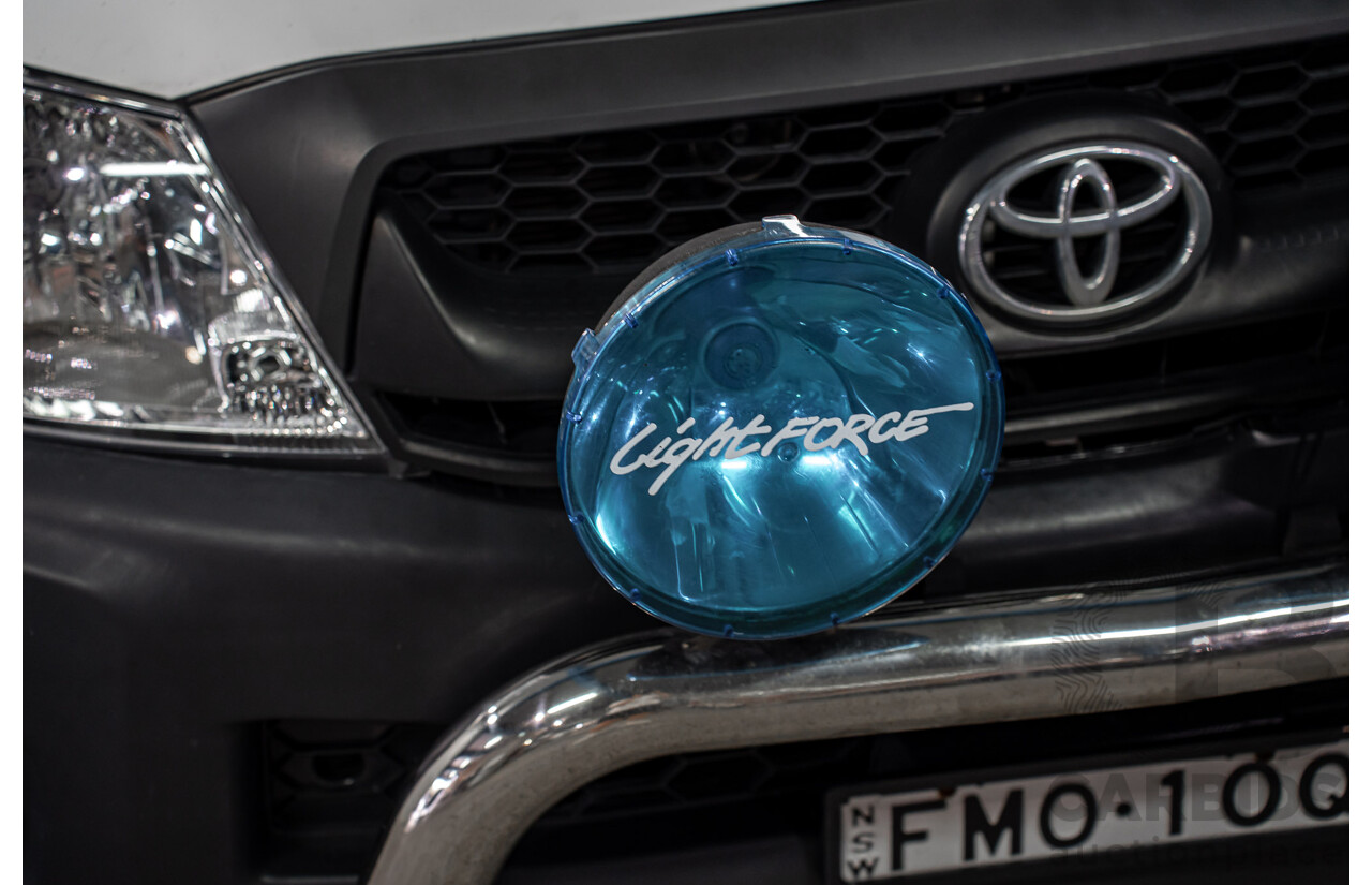 7/2009 Toyota Hilux Workmate TGN16R 08 Upgrade C/Chas White 2.7L