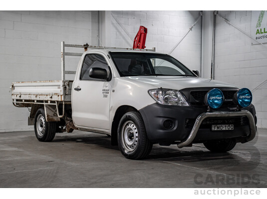 7/2009 Toyota Hilux Workmate TGN16R 08 Upgrade C/Chas White 2.7L