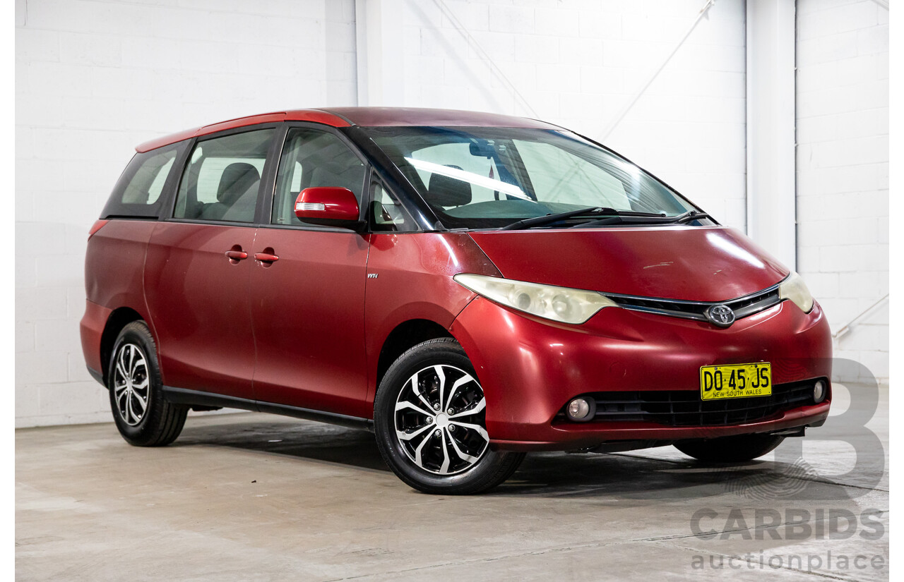 4/2008 Toyota Tarago GLi ACR50R 4d Wagon Merlot Red Mica 2.4L