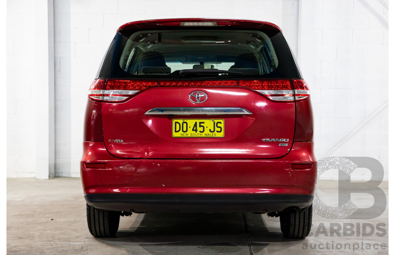 4/2008 Toyota Tarago GLi ACR50R 4d Wagon Merlot Red Mica 2.4L