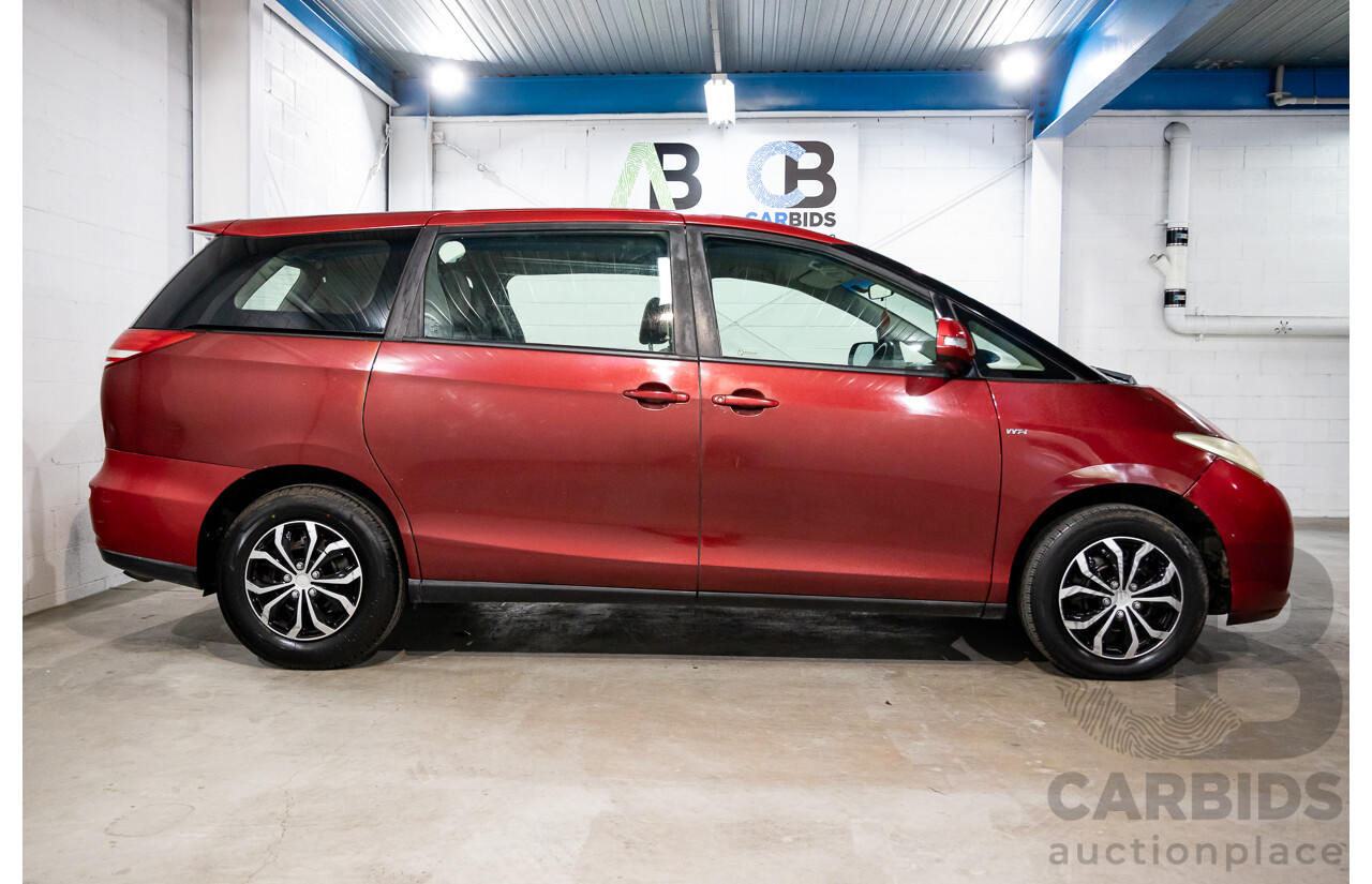 4/2008 Toyota Tarago GLi ACR50R 4d Wagon Merlot Red Mica 2.4L