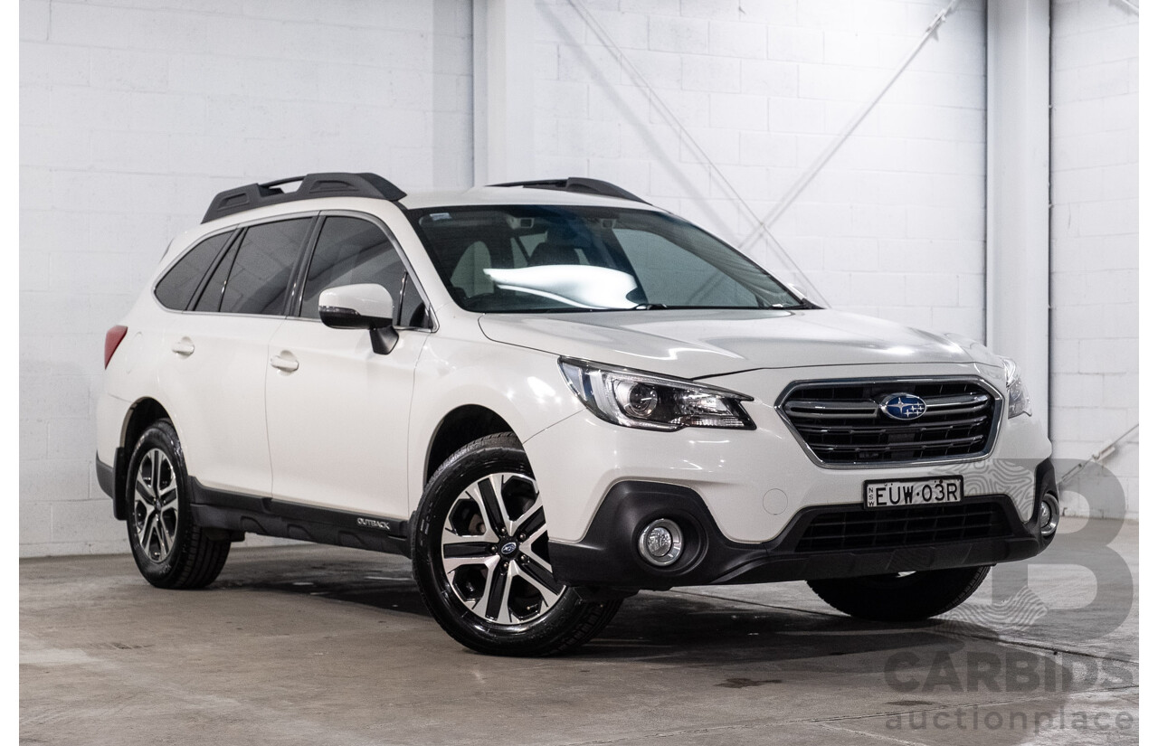 01/2019 Subaru Outback 2.0D (AWD) MY19 4d Wagon Crystal White Pearl Turbo Diesel 2.0L