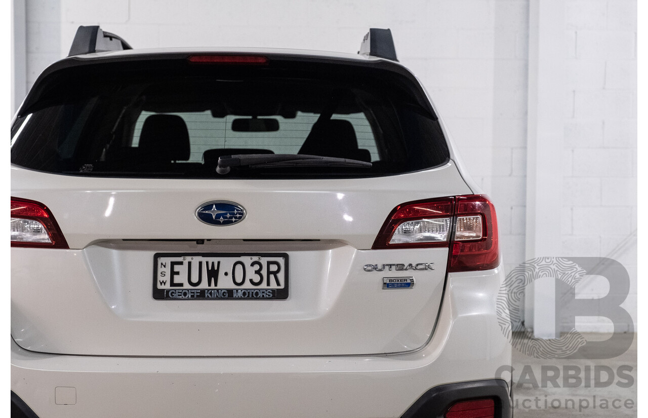 01/2019 Subaru Outback 2.0D (AWD) MY19 4d Wagon Crystal White Pearl Turbo Diesel 2.0L